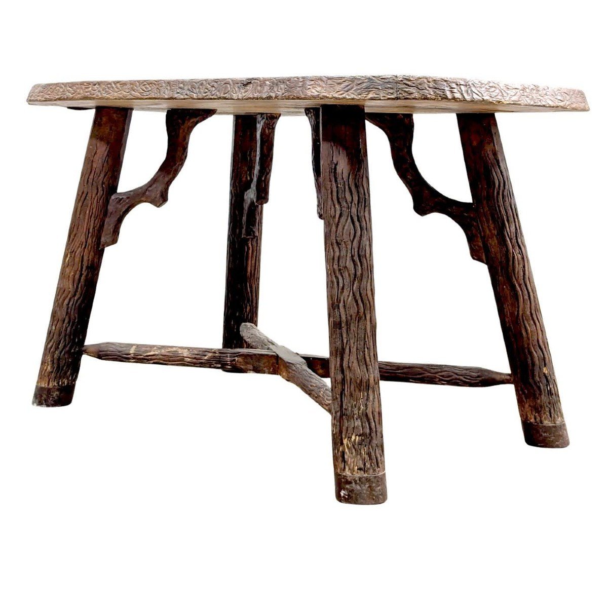 Black Forest Side Table, Slate Top  -photo-3