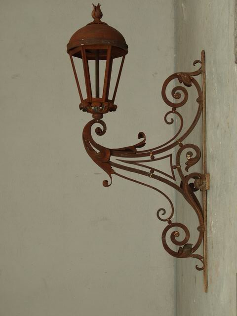 Wrought Iron Lantern Regency Style-photo-2