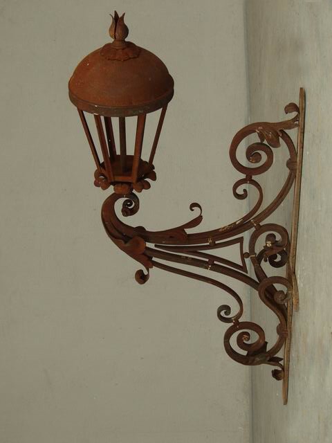 Wrought Iron Lantern Regency Style-photo-3