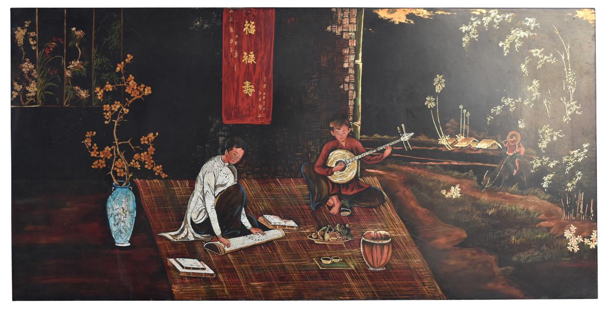 Thanh Lap Large Panel In Hanoi Lacquer Size 122 Cm About 61 Cm