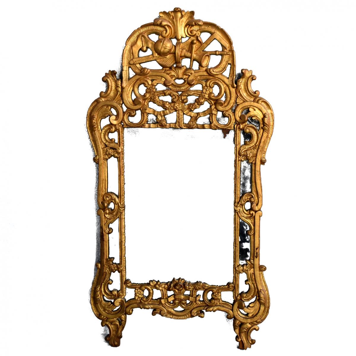 Provencal Louis XV Mirror Carved Gilded XVIIIth
