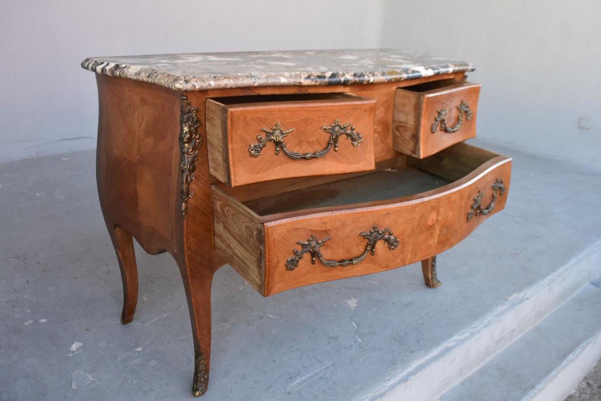 Louis XV Chest Of Drawers Rosewood-photo-3