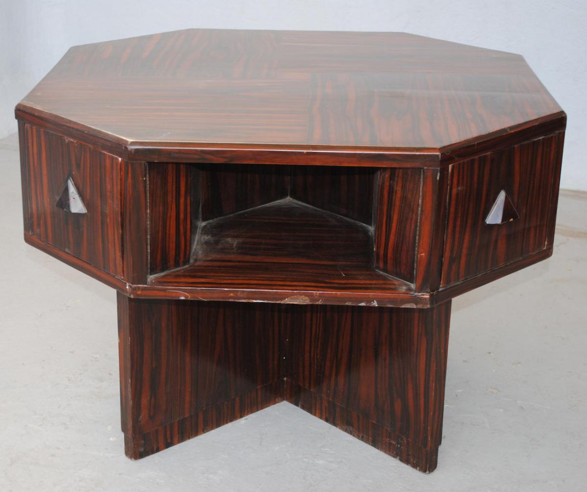 Coffee Table Art Deco Macassar Ebony 1930-photo-2