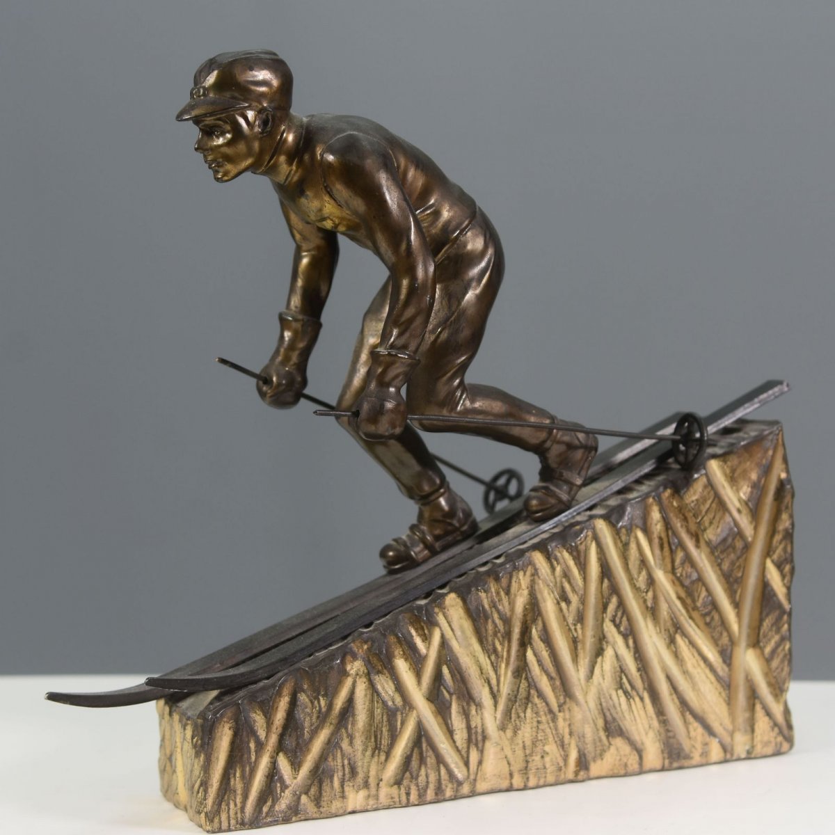 Sport Regulator For The Skier Ski Trophy 1930s-photo-4