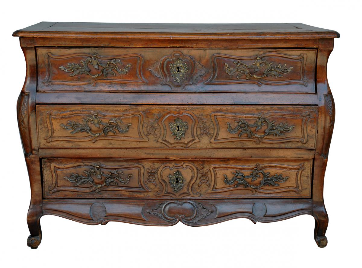 Commode Tombeau En Noyer époque XVIIIème