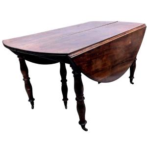 19th Century Mahogany 6-leg Table Jacob Base  