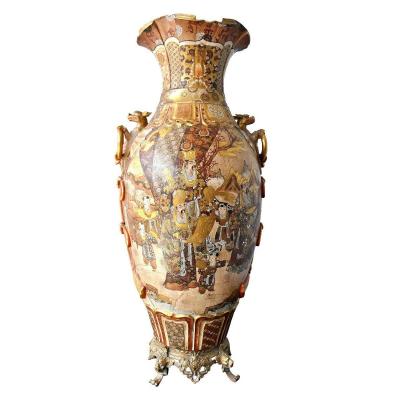 Large Japanese Vase In Satsuma Nineteenth Time