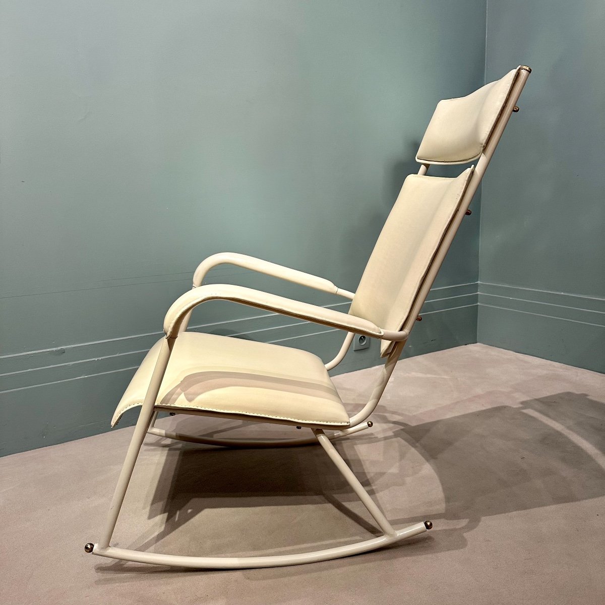 Rocking chair par Jacques Adnet-photo-2