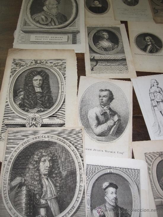 ANGLETERRE. ICONOGRAPHIE. 180 PORTRAITS DE PERSONNAGES ANGLAIS. GRAVURES  S. XVII, XVIII ET XIX-photo-6