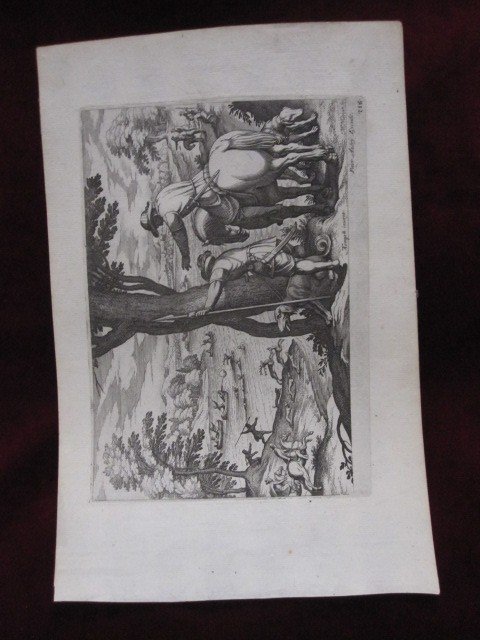 Hunting Scenes 5 Engravings By Matias Merian On Drawings By Antonio Tempesta. Seventeenth Century-photo-5