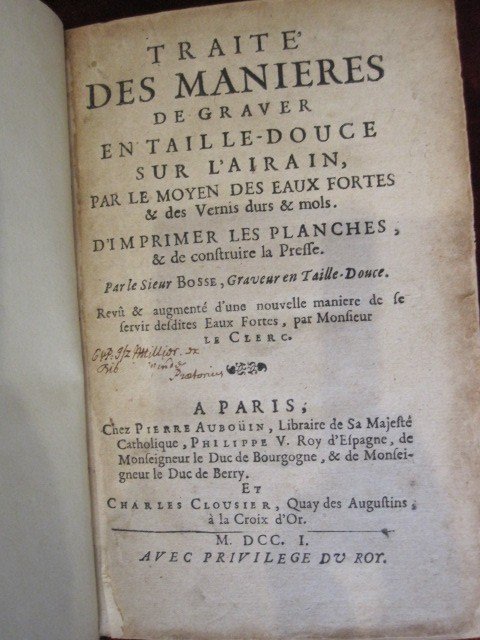 Traite Des Manières De Graver En Taille-douce. Paris 1701-photo-3