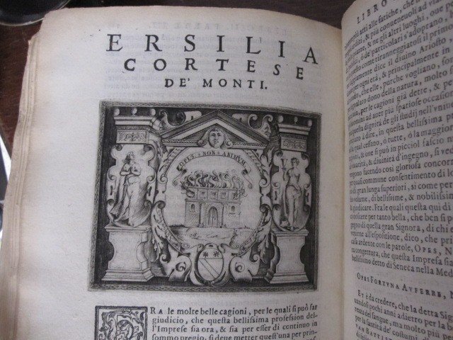 Livre Des Emblèmes De La Renaissance : Le Imprese Illustri De Jeronimo Ruscelli. Venise 1572-photo-3