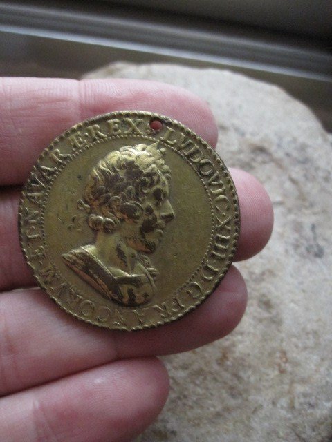 Louis XIII Medal In Gilt Bronze. Dated 1628-photo-8