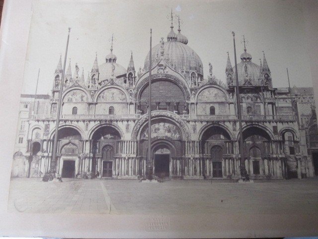 Venice. 4 Magnificent Albumins Signed By Photographer C. Naya Siglo XIX-photo-4