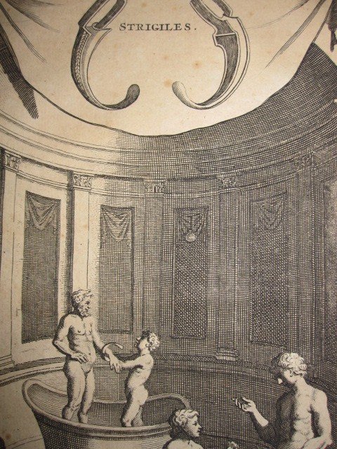 Ancient Roman Baths. 2 Copper Engravings From The 17th Century-photo-2