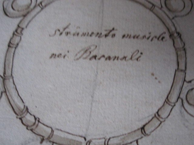 Bacchanales Paire De Dessins à l'Encre Et Lavis Attribués à Jean Guillaume Moitte.1746-1810-photo-7