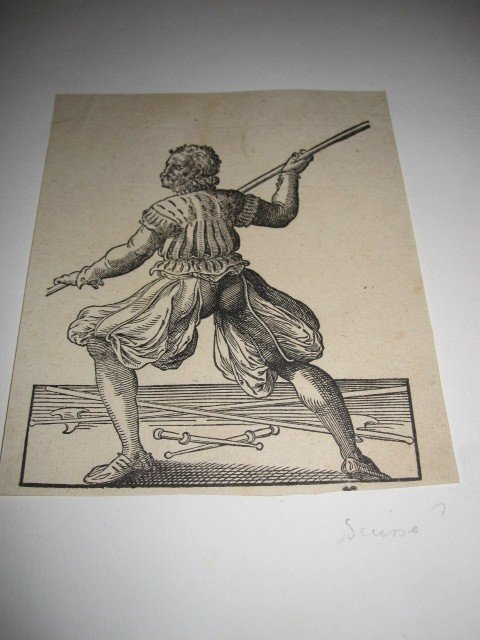 Soldiers. Three Xylographic Engravings From The Sixteenth Century-photo-3