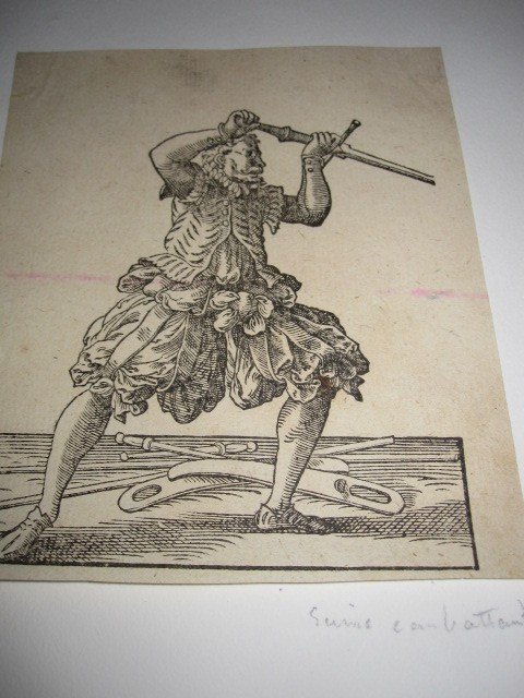 Soldiers. Three Xylographic Engravings From The Sixteenth Century-photo-5