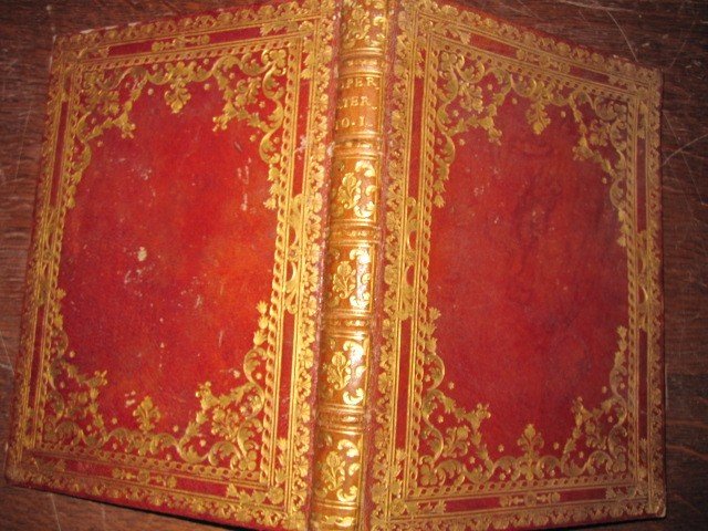 Magnificent Baroque Binding In Red Morocco. Works Of Santa Teresa.first Volume 1707-photo-2