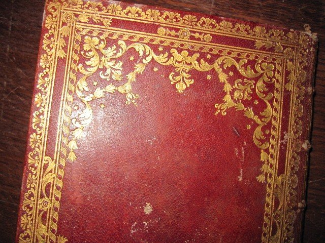 Magnificent Baroque Binding In Red Morocco. Works Of Santa Teresa.first Volume 1707-photo-3