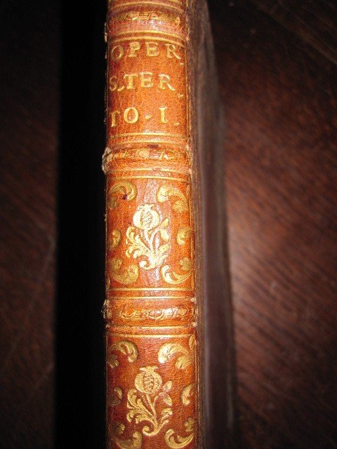 Magnificent Baroque Binding In Red Morocco. Works Of Santa Teresa.first Volume 1707-photo-4