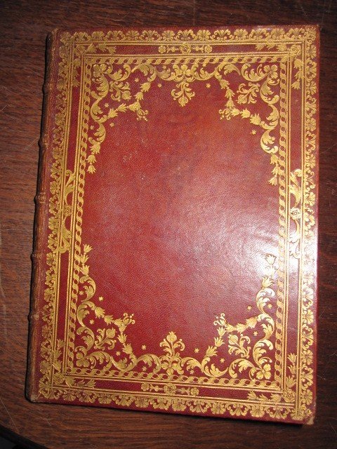 Magnificent Baroque Binding In Red Morocco. Works Of Santa Teresa.first Volume 1707-photo-5