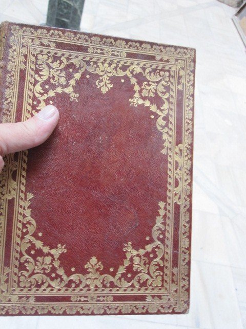 Magnificent Baroque Binding In Red Morocco. Works Of Santa Teresa.first Volume 1707-photo-6