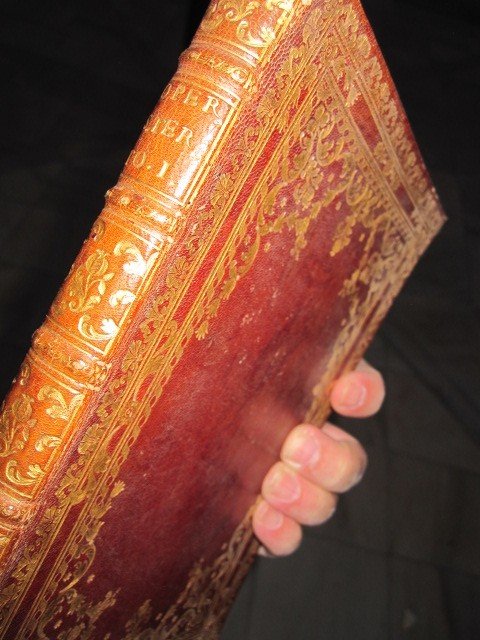 Magnificent Baroque Binding In Red Morocco. Works Of Santa Teresa.first Volume 1707-photo-7