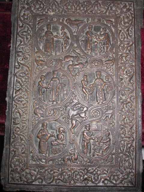 Gospel Cover From The Middle Ages. Layer Made In Bronze With A 19th Century Mold-photo-3