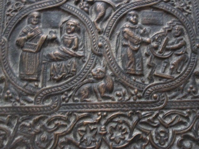 Gospel Cover From The Middle Ages. Layer Made In Bronze With A 19th Century Mold-photo-2