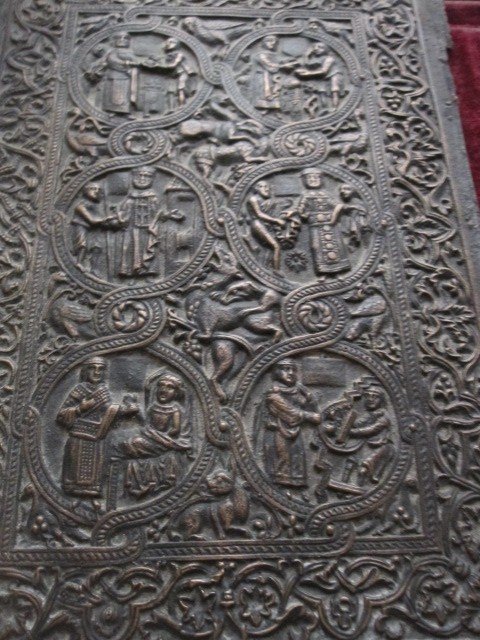 Gospel Cover From The Middle Ages. Layer Made In Bronze With A 19th Century Mold-photo-6