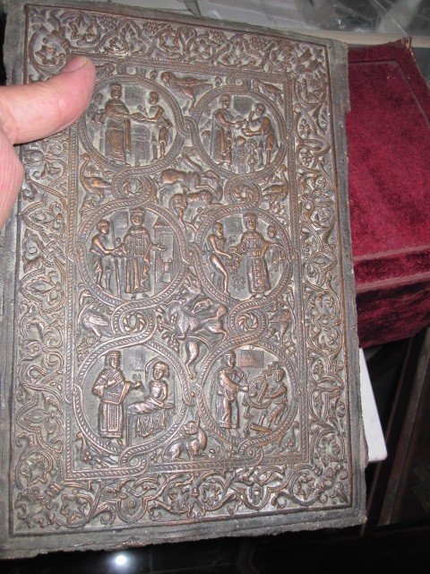 Gospel Cover From The Middle Ages. Layer Made In Bronze With A 19th Century Mold-photo-7