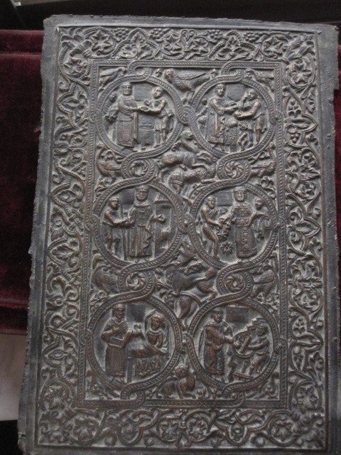 Gospel Cover From The Middle Ages. Layer Made In Bronze With A 19th Century Mold