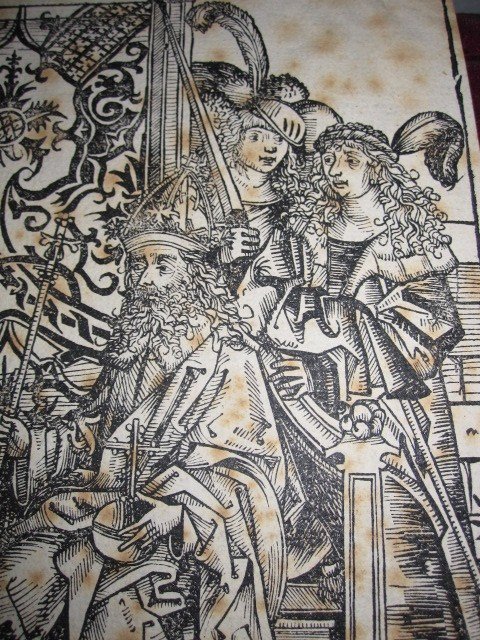 Pope Pius II And Emperor Frederick III. Incunabula Engraving From The Chronicle Of Nuremberg. 1493-photo-4