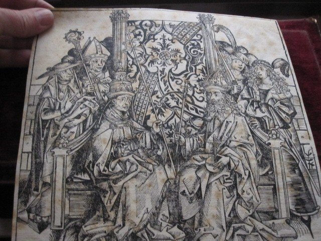 Pope Pius II And Emperor Frederick III. Incunabula Engraving From The Chronicle Of Nuremberg. 1493-photo-4