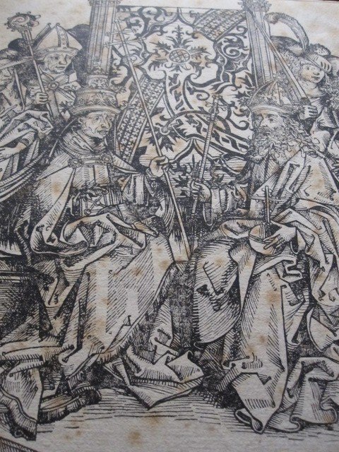 Pope Pius II And Emperor Frederick III. Incunabula Engraving From The Chronicle Of Nuremberg. 1493-photo-5