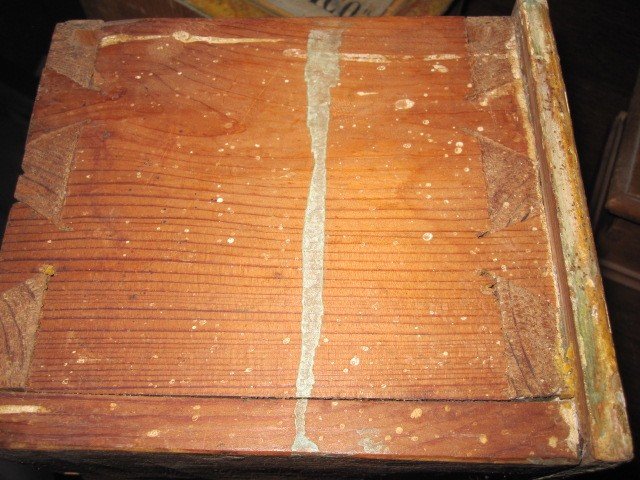 Four Medicine Boxes From The 18th Century In Polychrome Wood-photo-5