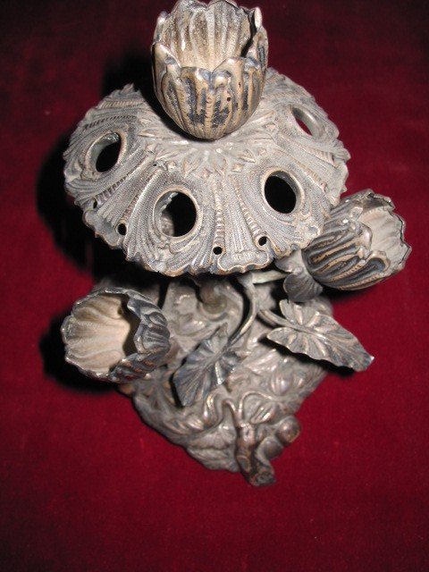 Colonial Toothpick Holder In Sterling Silver. Peru Or Bolivia Century XIX