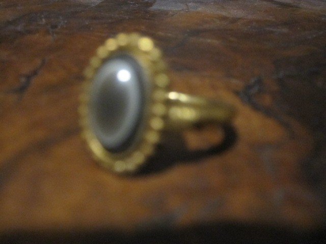 Roman Or Byzantine Ring With "cat's Eye" Agate, Original Setting In Gold Or Electrum-photo-4