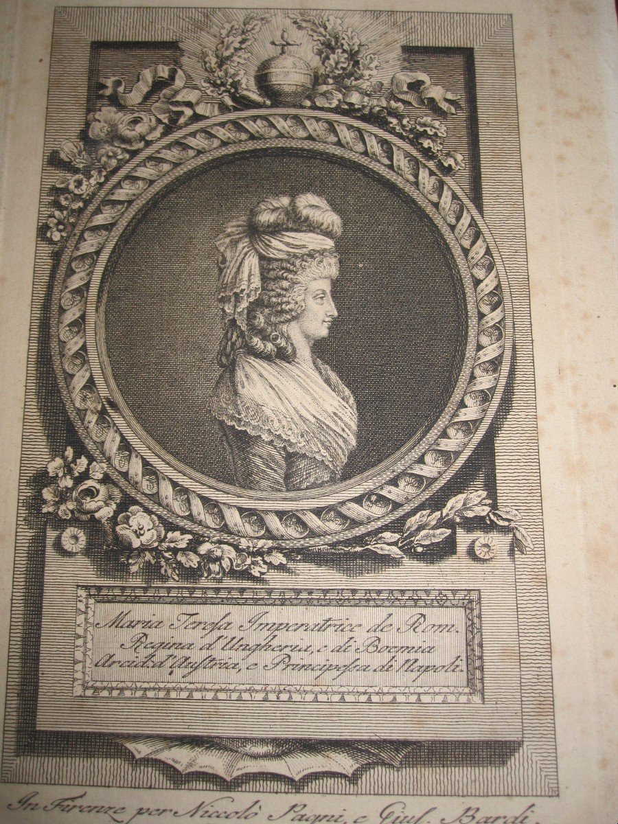 7 Engravings From The 18th And 19th Century. Portraits Of Catherine The Great Of Russia And Maria Teresa -photo-2