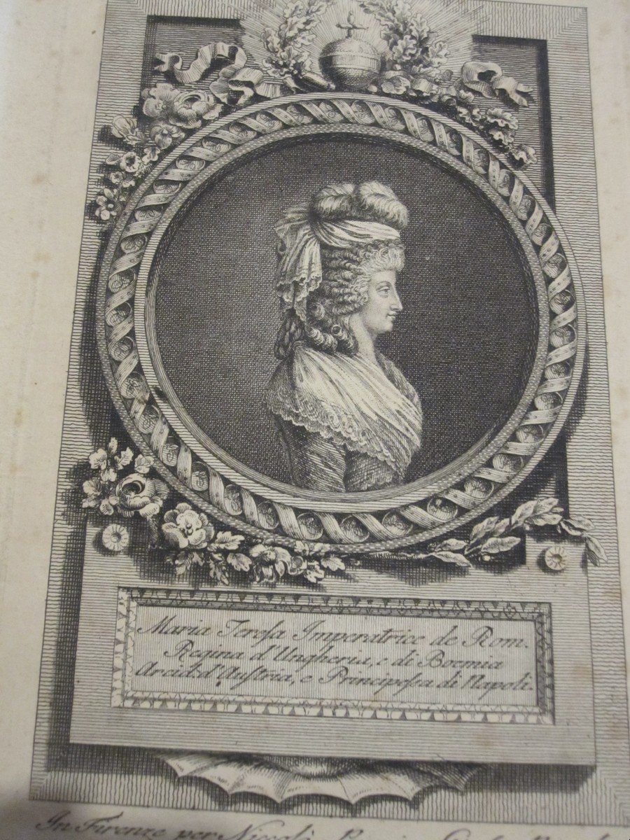 7 Engravings From The 18th And 19th Century. Portraits Of Catherine The Great Of Russia And Maria Teresa -photo-3