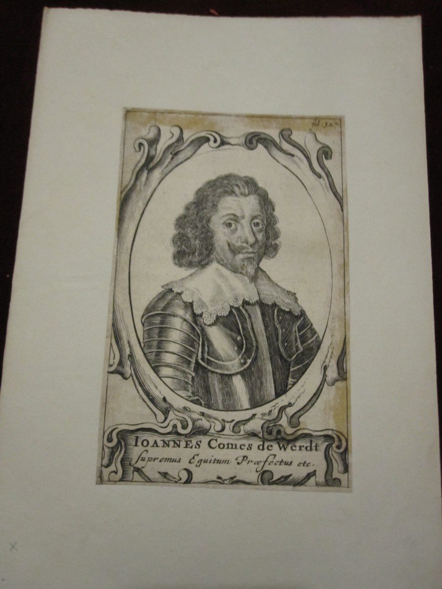 Personnages Historiques. 6 Gravures Sur Cuivre Du 17ème Siècle-photo-1