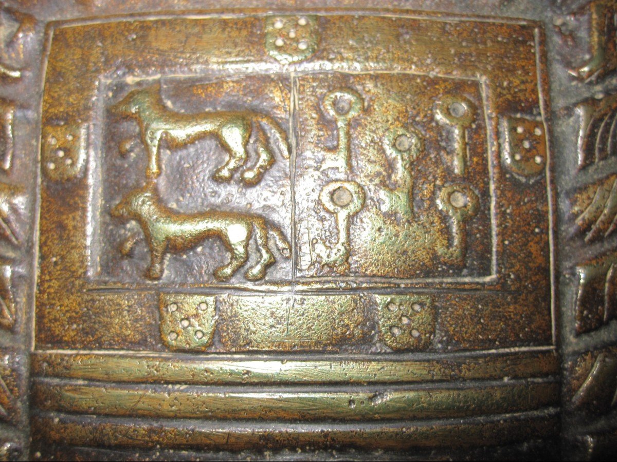 Blason Héraldique En Bronze. XVIe Ou XVIIe Siècle d'Un Parent Des Fernandez De Cordoba, Comte-photo-2