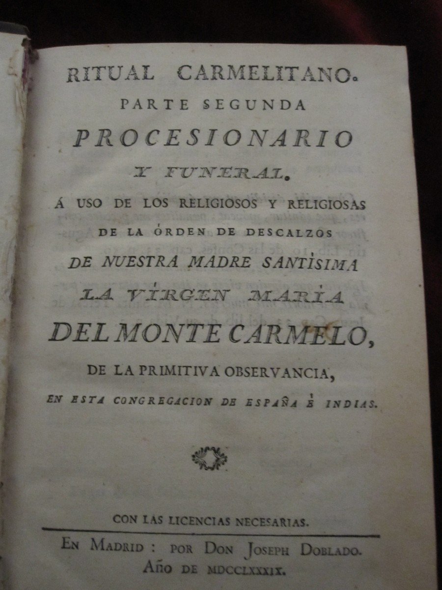 Rituel Des Carmélites. Processionnaire Et Funérailles. Musique Notée Sur De Nombreuses Pages -photo-7