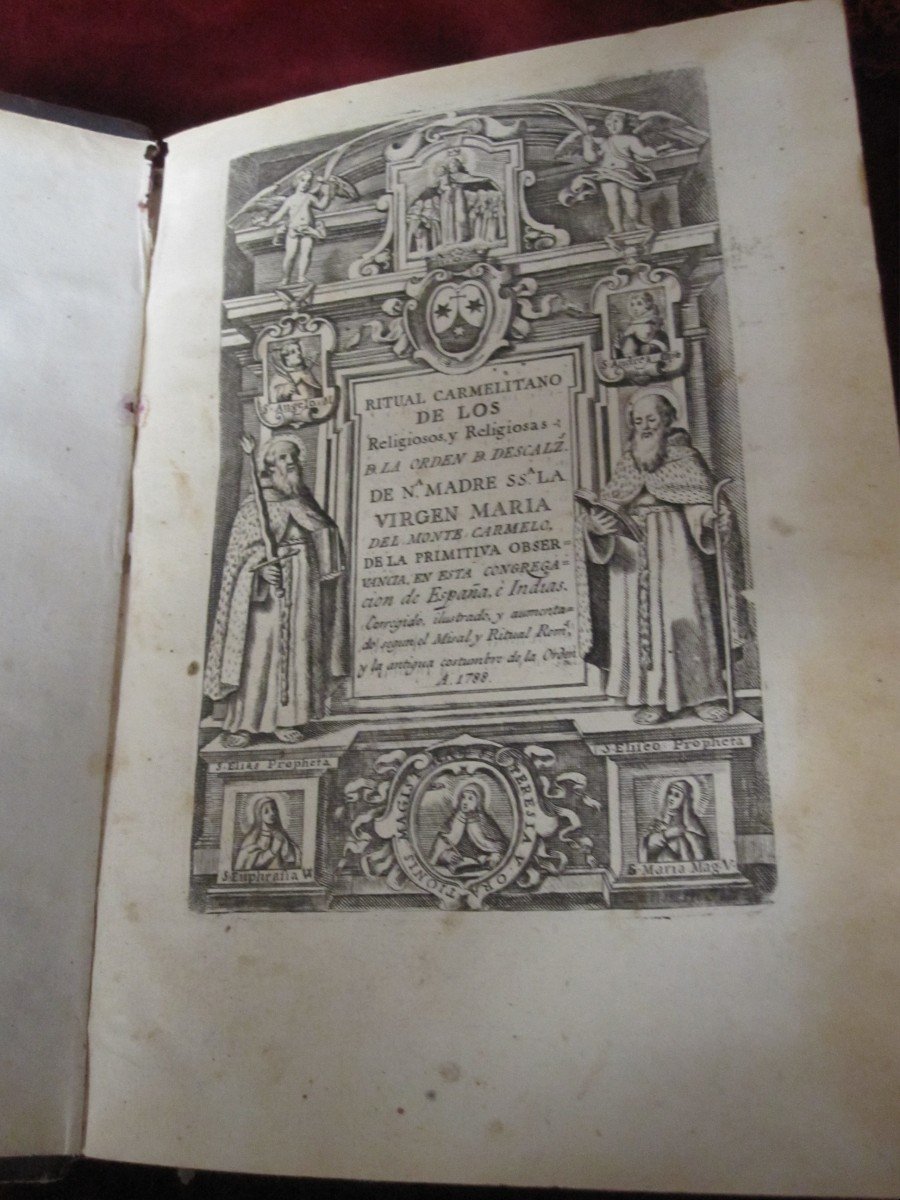 Rituel Des Carmélites. Processionnaire Et Funérailles. Musique Notée Sur De Nombreuses Pages 