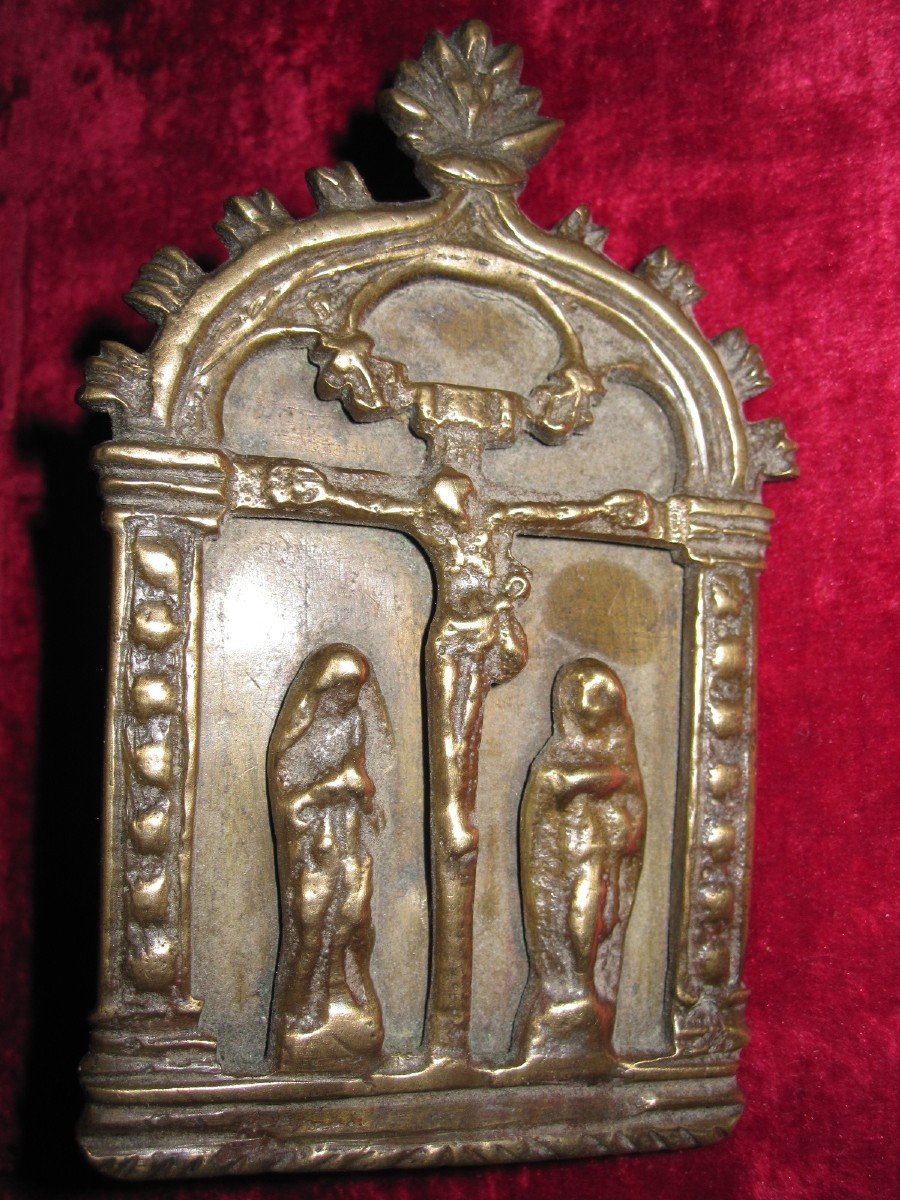 Kiss Of Peace In Bronze. 16th Century-photo-2