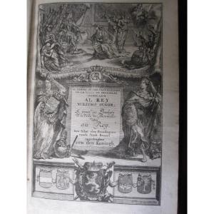 The Treasure Of The Privileges Of The City Of Brussels. 1698. Frontis And Other Beautiful Engravings
