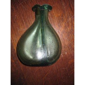 Blown Glass Double Compartment Bottle From Castril De La Peña