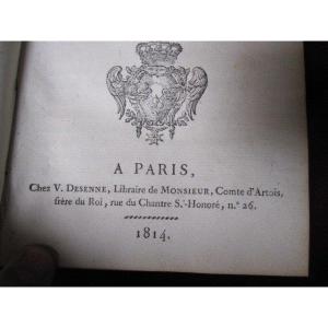 Collection De Pièces Pour l'Histoire. Famille Royale 1814-1820
