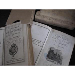 Deux Almanachs De La Cour, De La Ville... 1816 Et 1833. Couvertures En Carton d'Origine. 